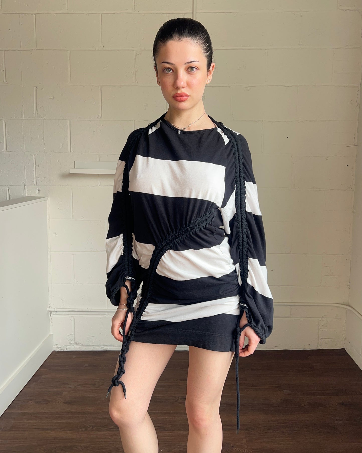 Black & White Striped Dress