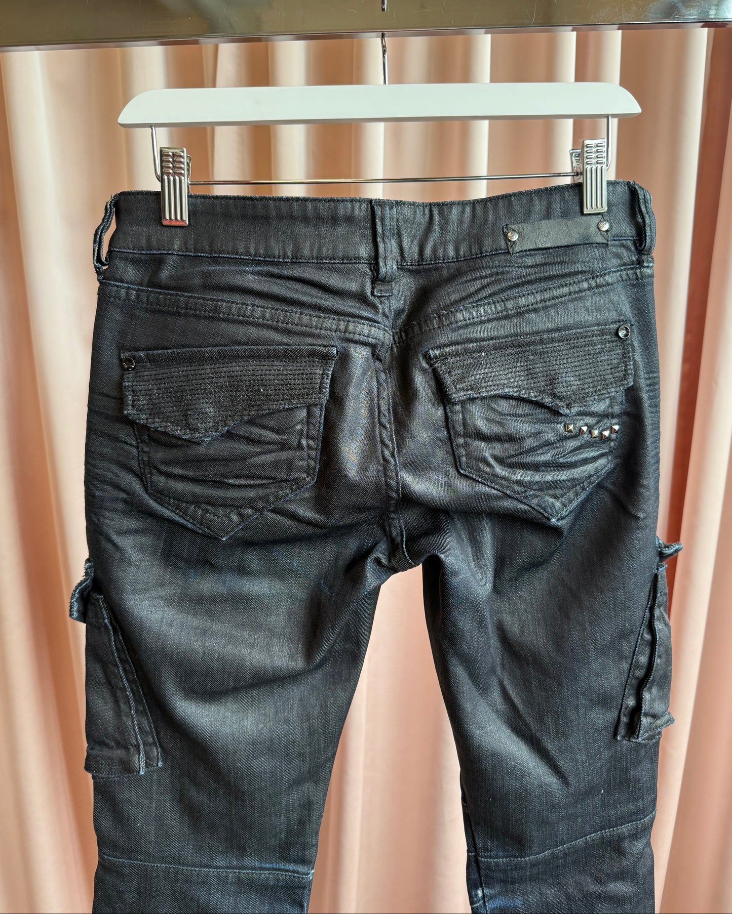 Parasuco Coated Stretch Denim Cargo Pants
