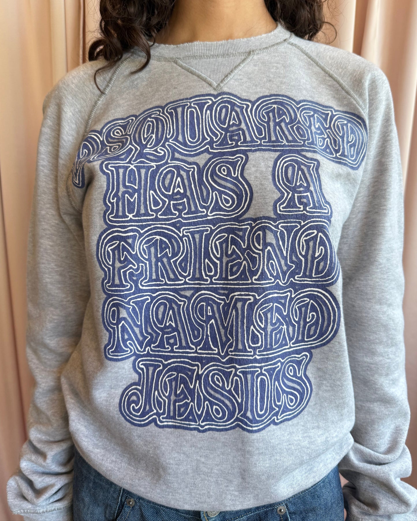 Dsquared² F/W 2005 "Dsquared Has A Friend Named Jesus" Graphic Sweatshirt