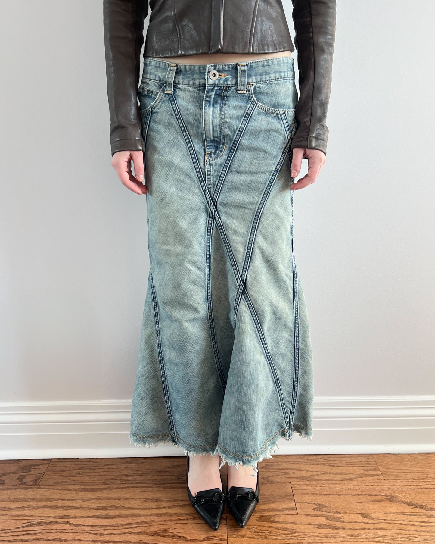 Junya Watanabe MAN Denim Mermaid Maxi Skirt