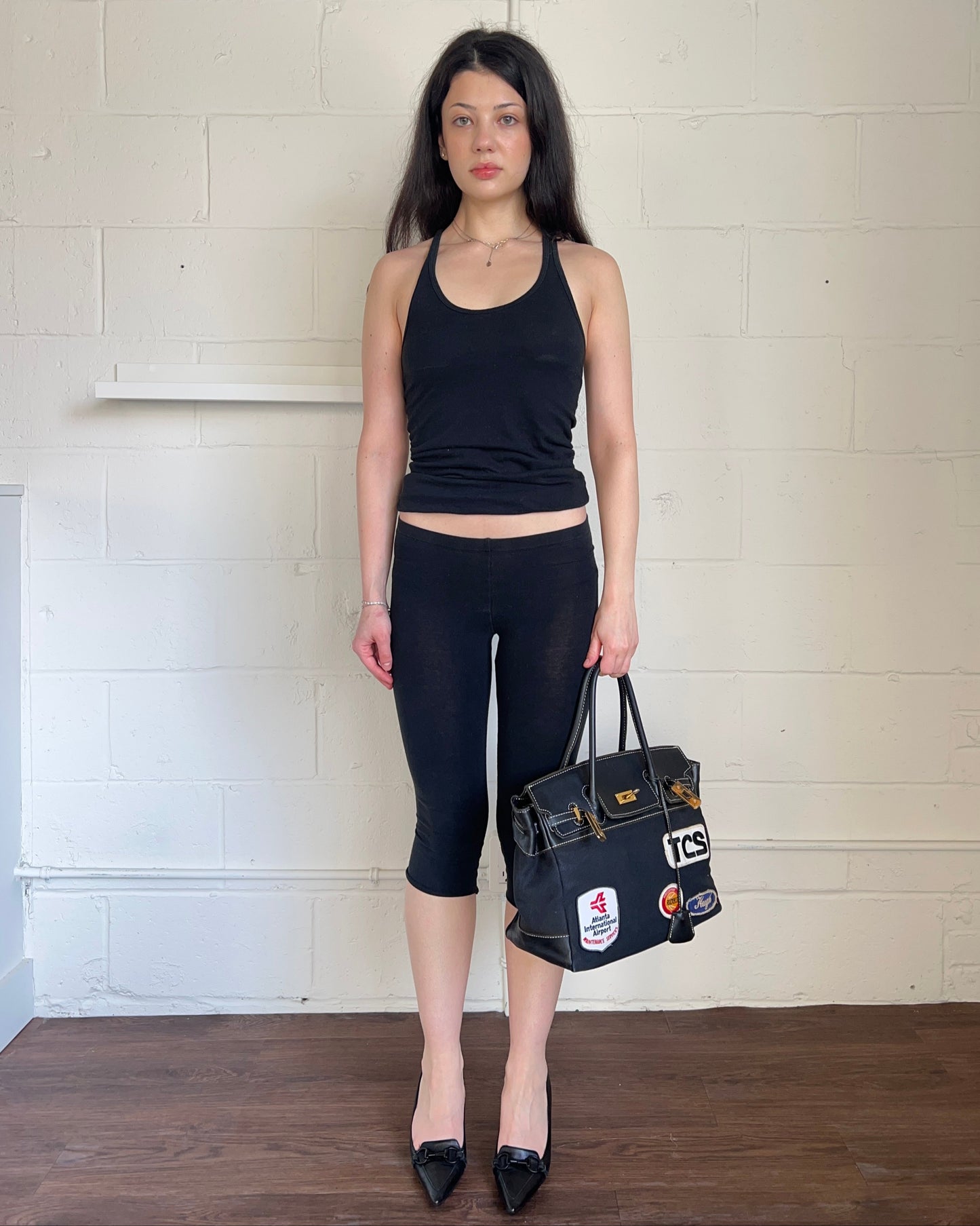 L.G.B. Black Cropped Leggings