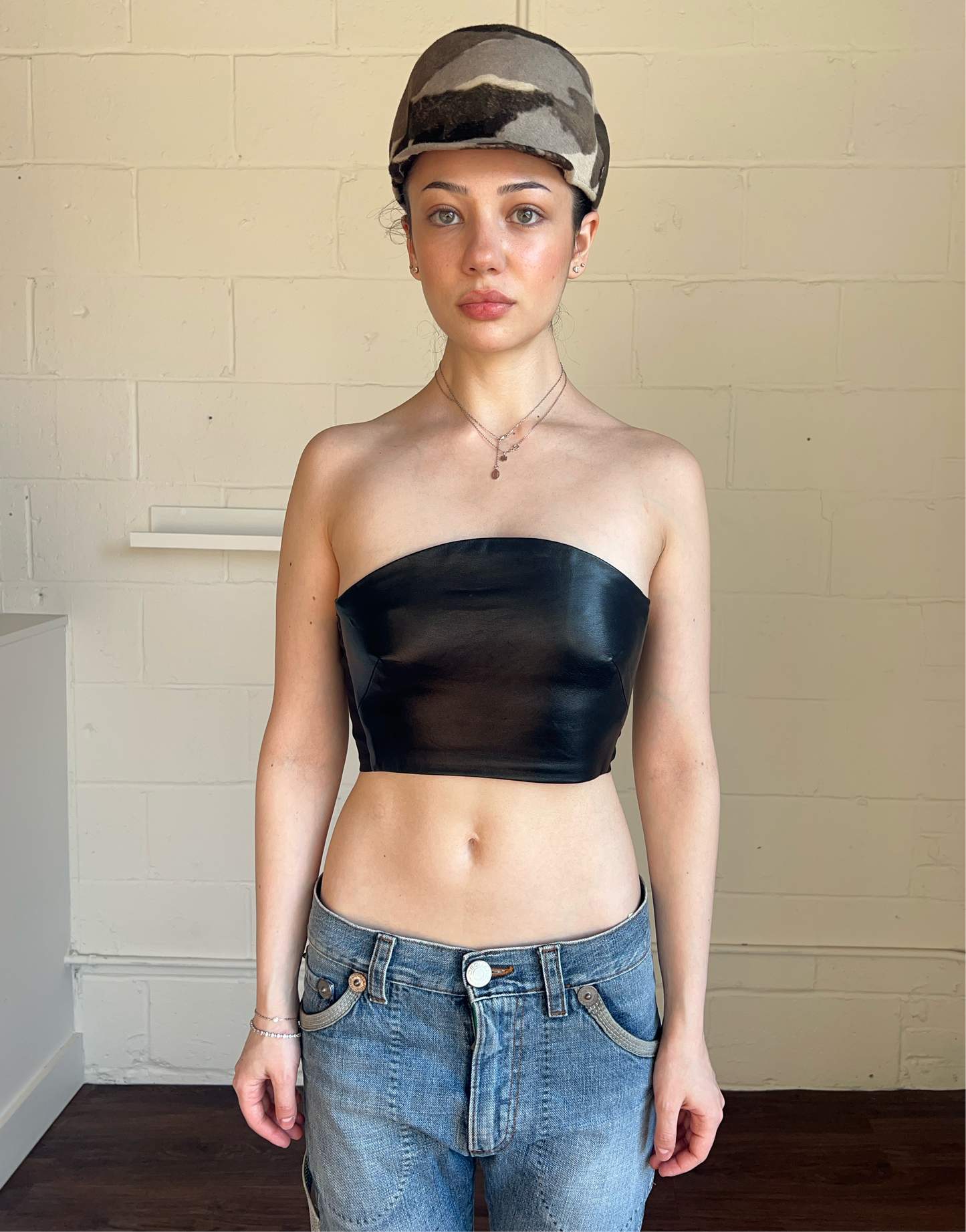 Plein Sud Leather Top