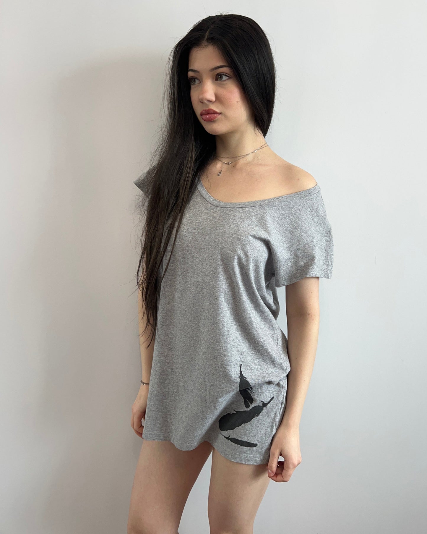 Y-3 F/W 2012 Grey Graphic T-Shirt