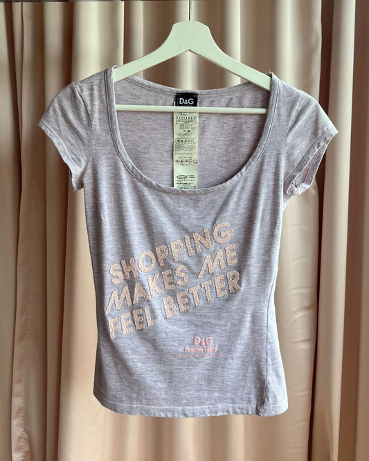 D&G S/S 2004 “Shopping Makes Me Feel Better” Top