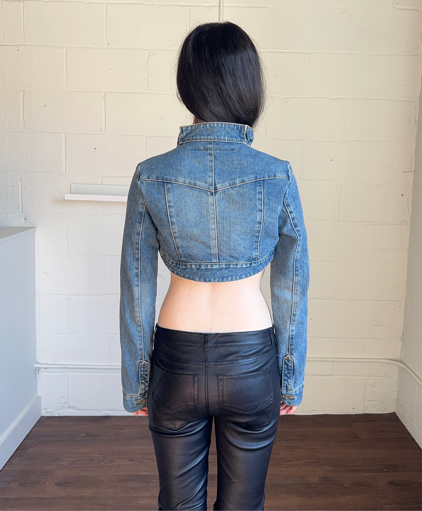 Anne Valerie Hash Cropped Denim Jacket