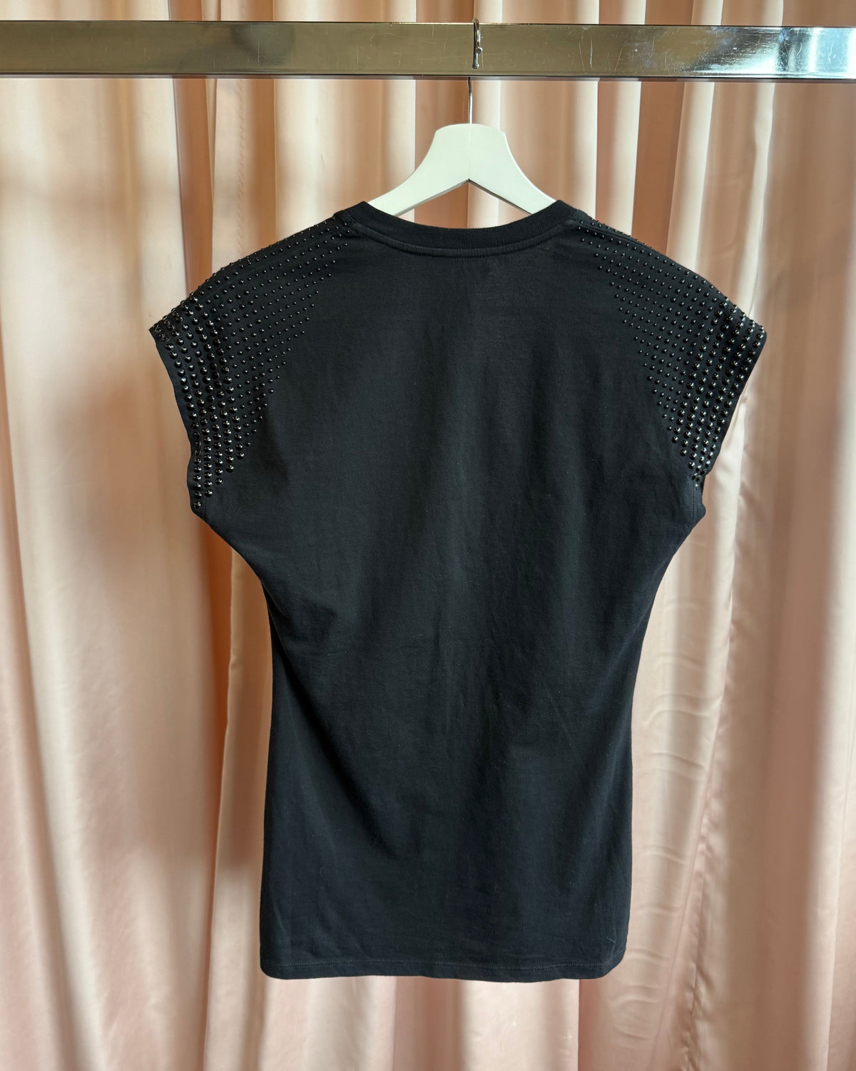 Dsquared² S/S 2009 Studded Black Low Cut V-Neck T-Shirt