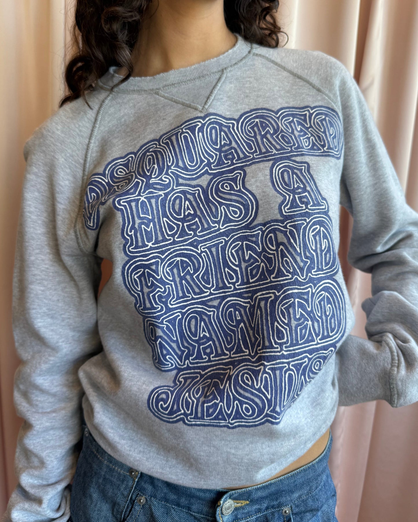 Dsquared² F/W 2005 "Dsquared Has A Friend Named Jesus" Graphic Sweatshirt