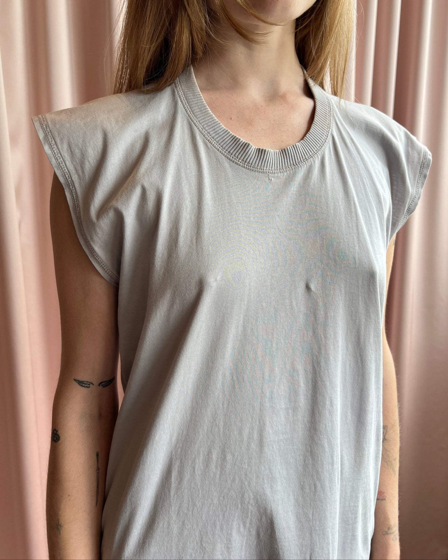 MM6 S/S 2012 Grey Rectangular T-Shirt