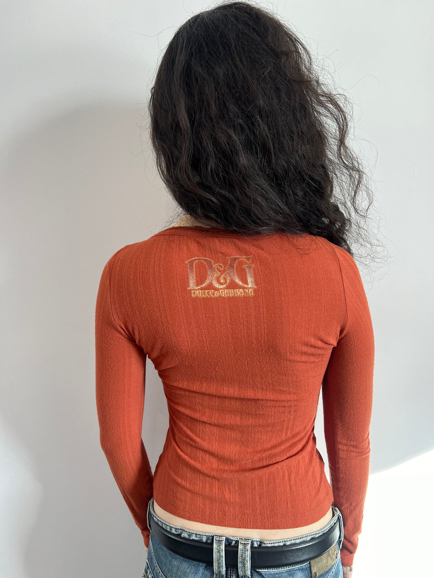 D&G "Sex Is My Favorite Business" Long Sleeve Top