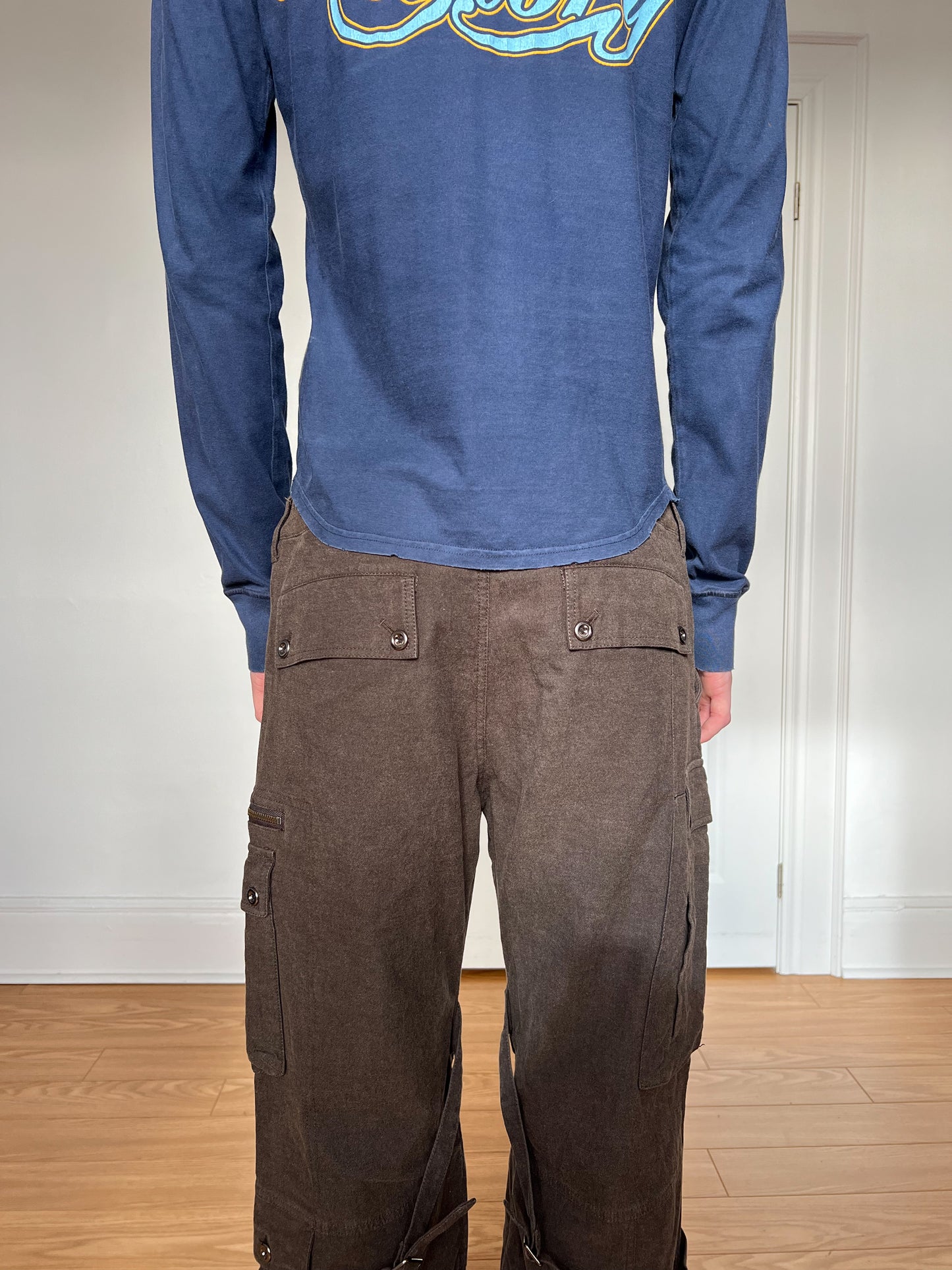 Katharine Hamnett London Brown Bondage Cargo Pants