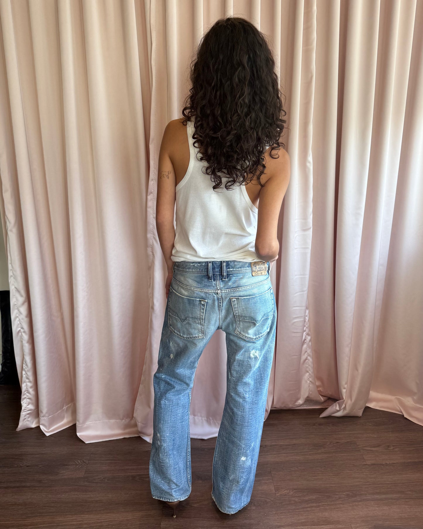 Diesel “Zatiny” Faded & Distressed Denim