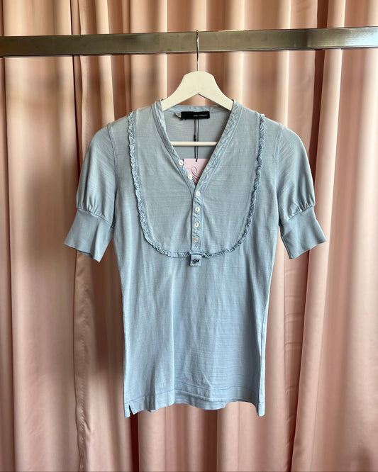 Dsquared² S/S 2006 Baby Blue Henley Top