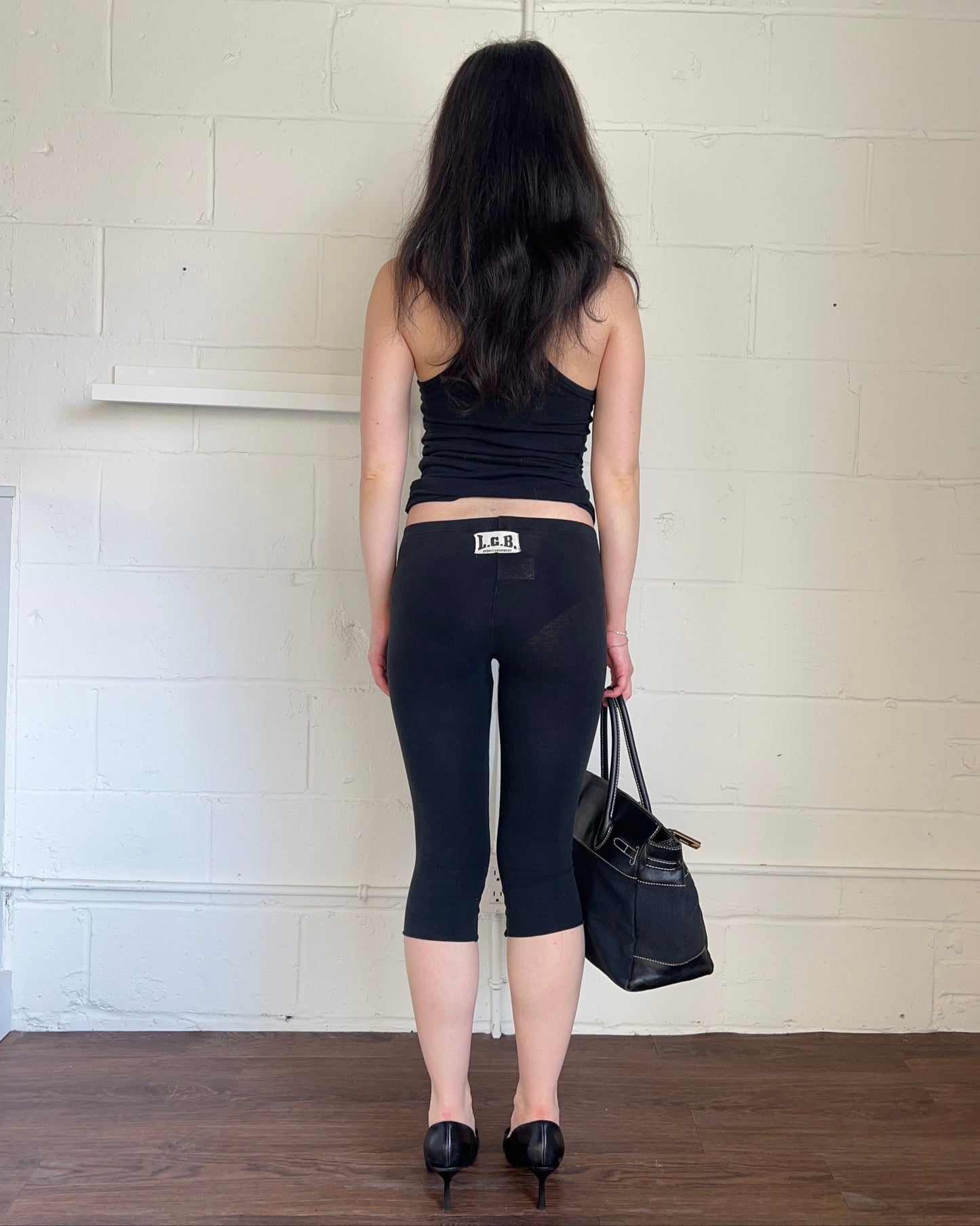 L.G.B. Black Cropped Leggings