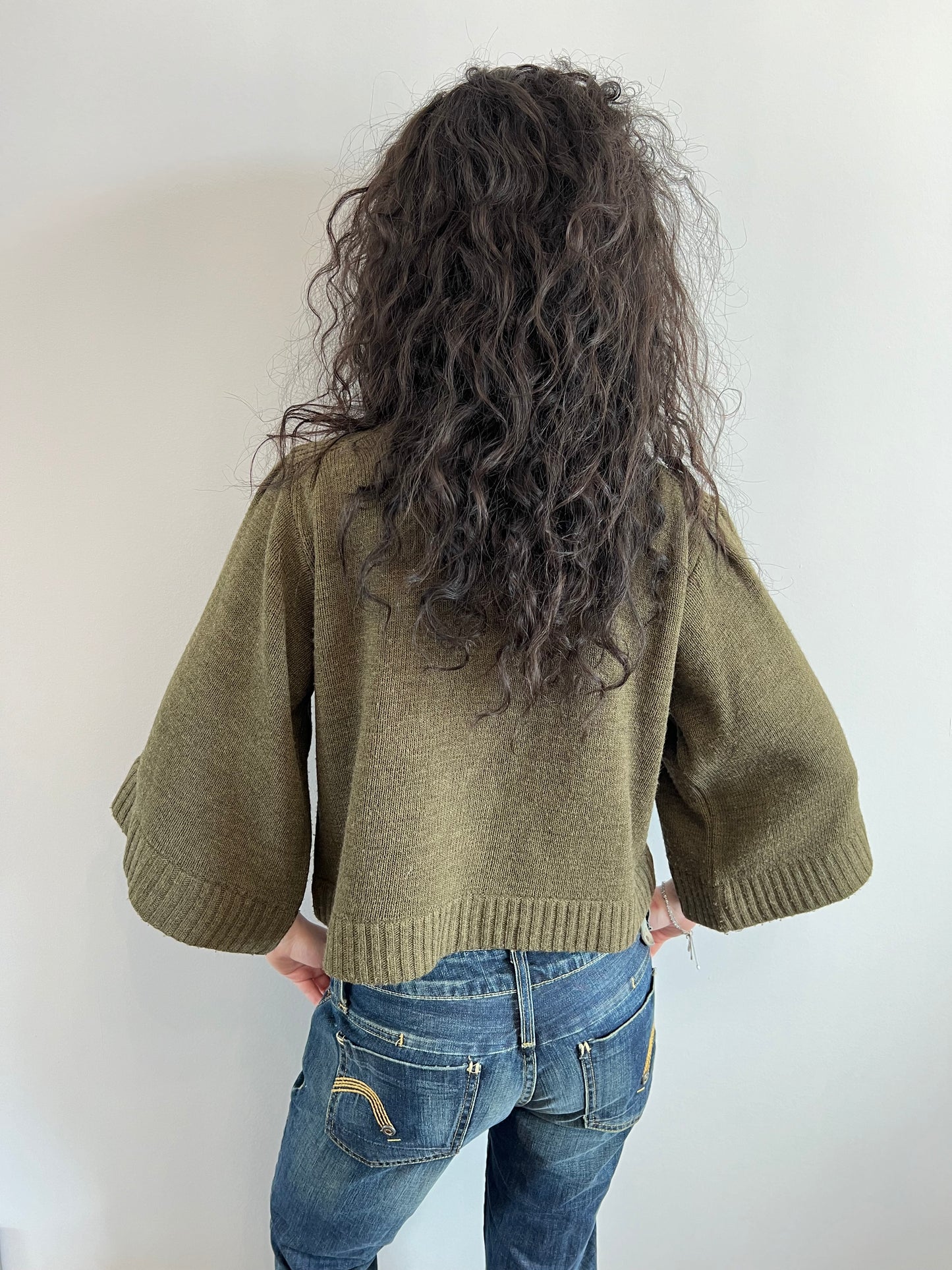 Green Knit Cardigan
