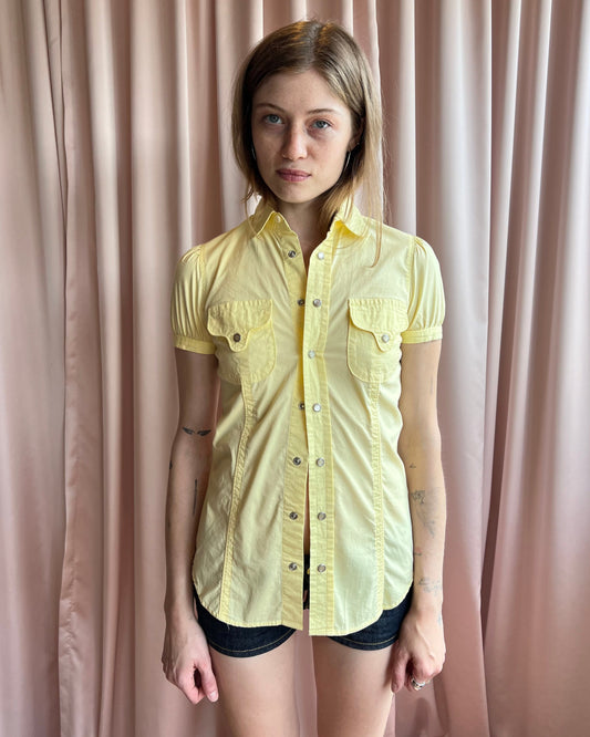 Dsquared² S/S 2006 Baby Yellow Western Top