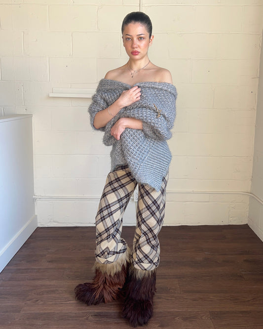 Alexander McQueen F/W 2000 Plaid Wool Trousers