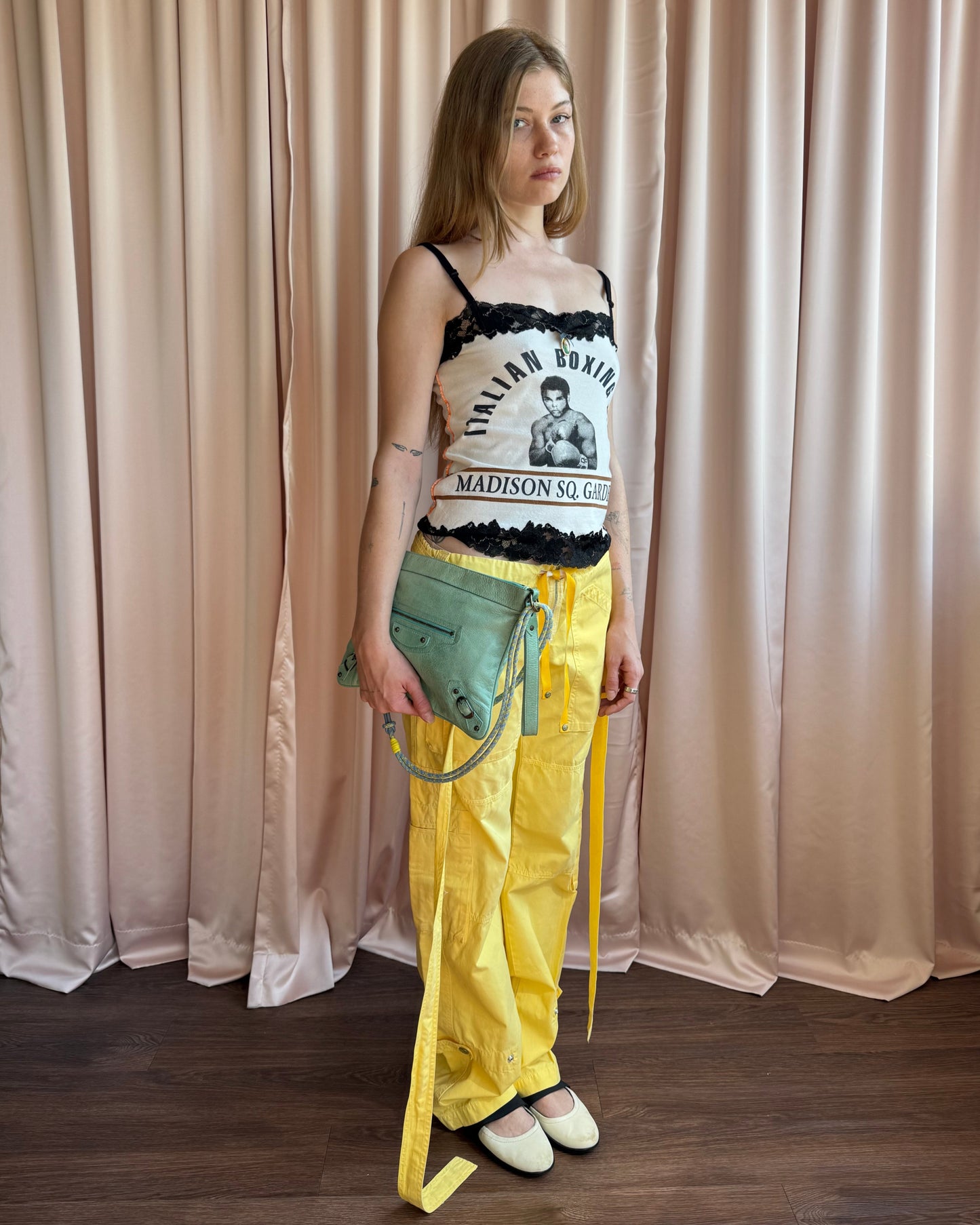 Raid Gauloises Yellow Straight Leg Cargo Pants