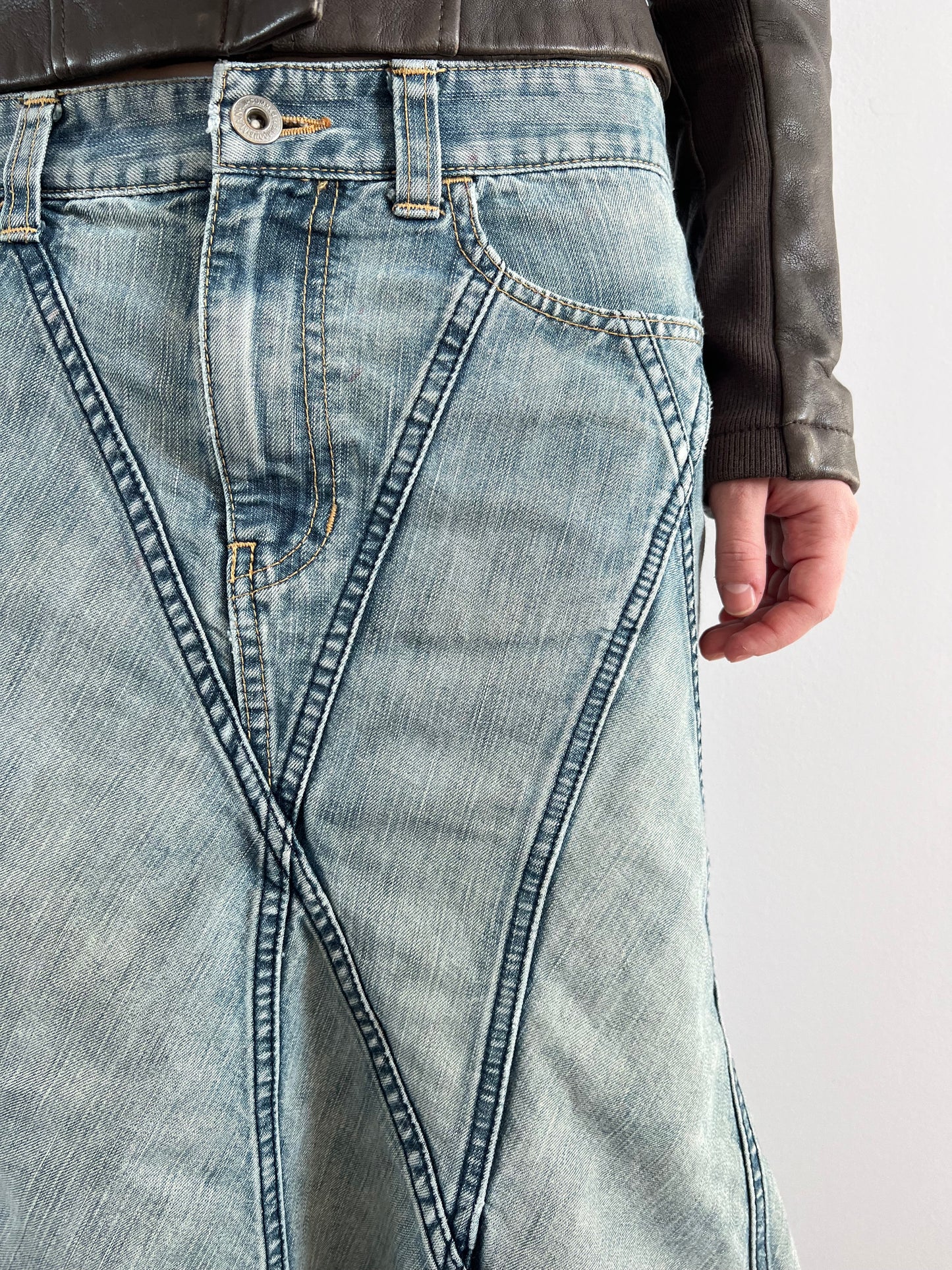Junya Watanabe MAN Denim Mermaid Maxi Skirt