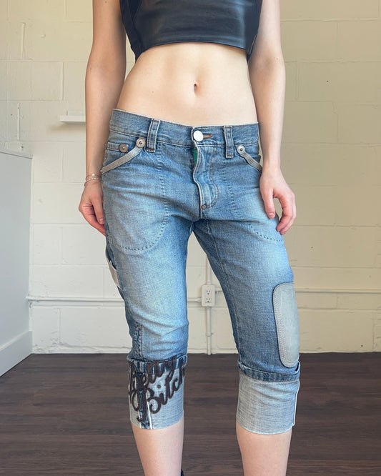 Dsquared² S/S 2004 "Betty B*tch" Cropped Denim