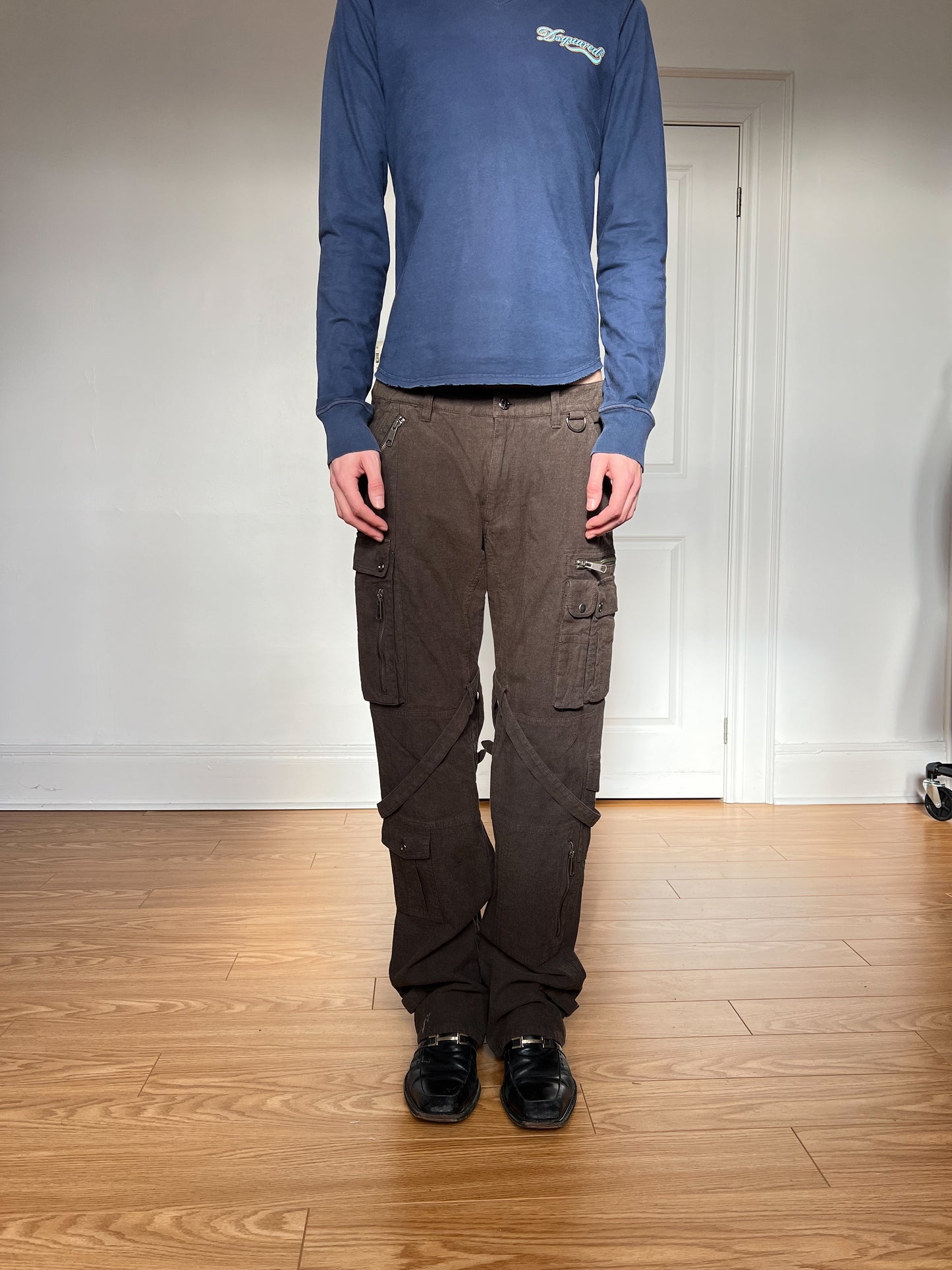 Katharine Hamnett London Brown Bondage Cargo Pants
