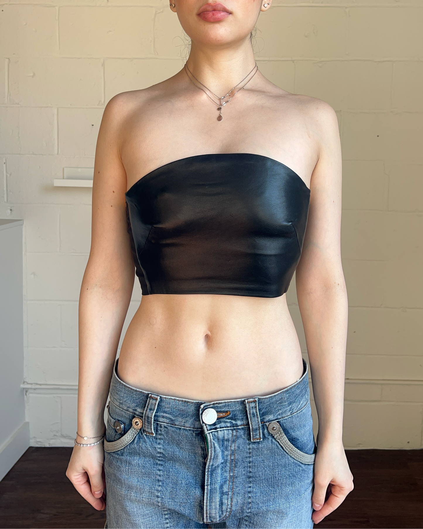 Plein Sud Leather Top