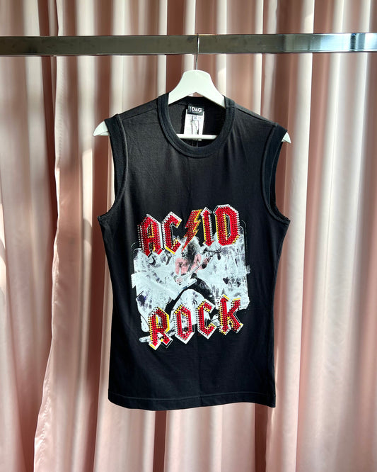 D&G F/W 2001 “Acid Rock” Rhinestone Tank Top