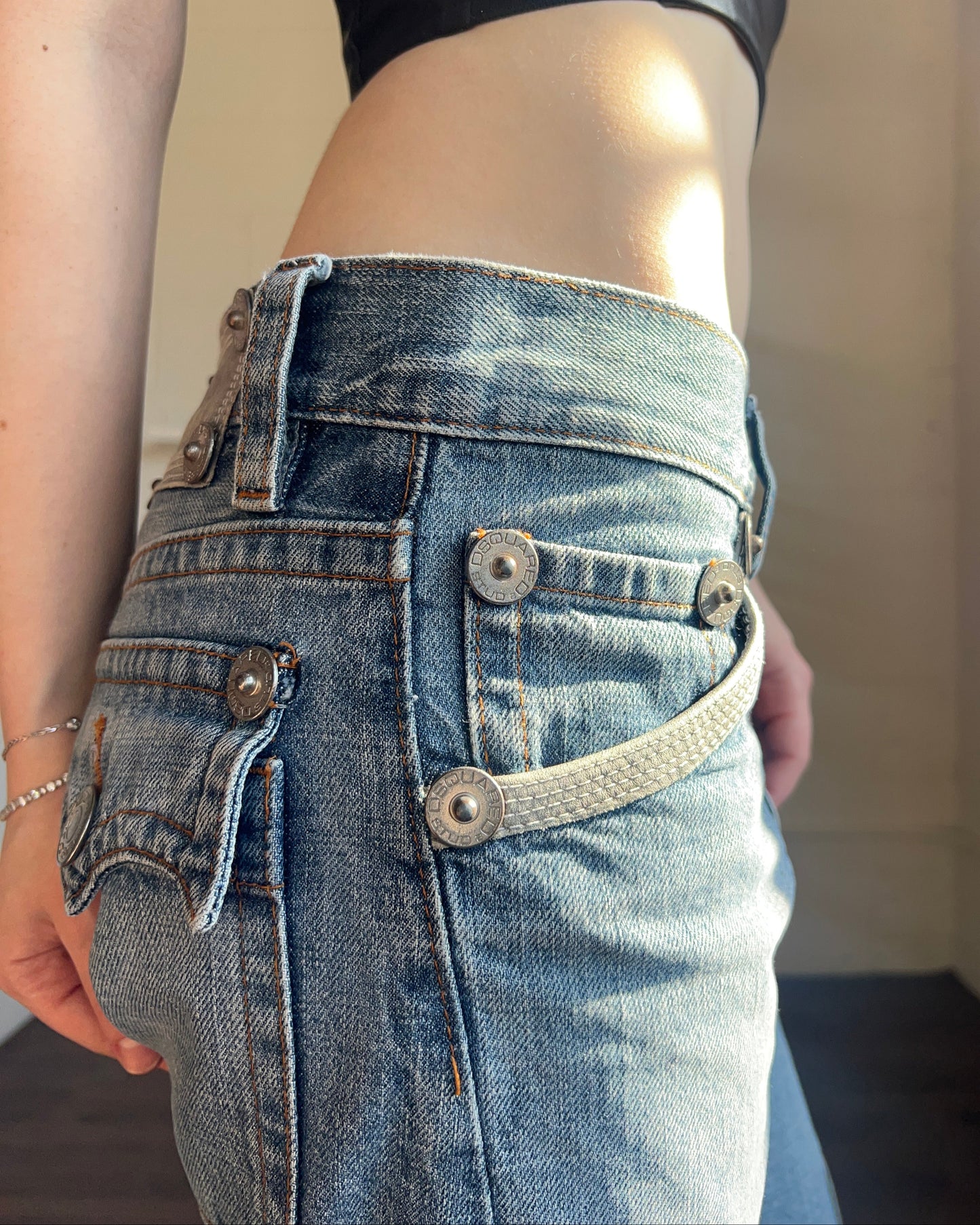 Dsquared² S/S 2004 "Betty B*tch" Cropped Denim