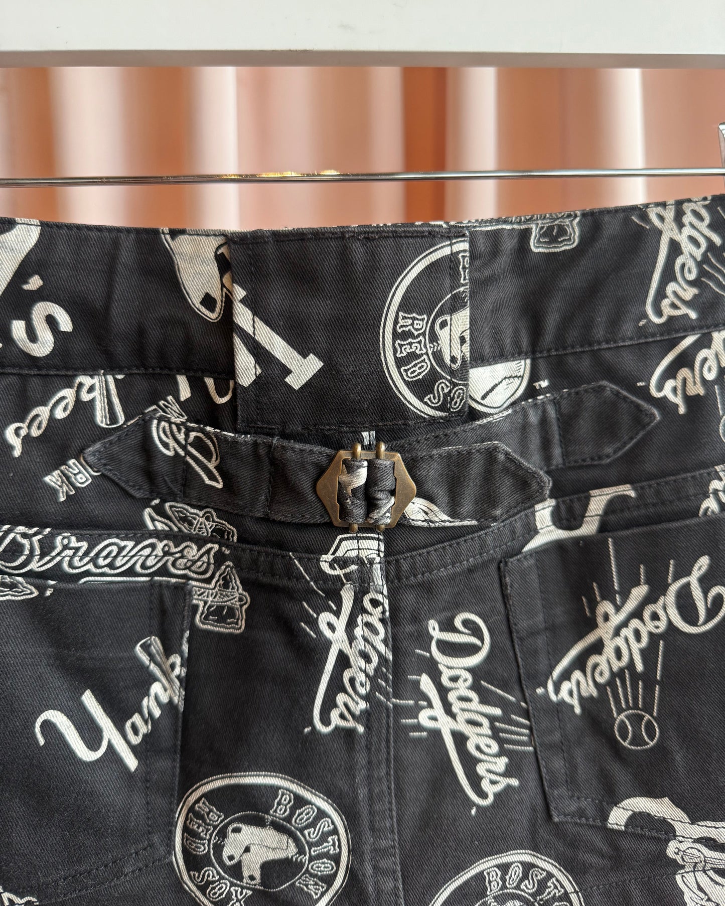 Japanese Brand x MLB All Over Print Micro Mini Skirt