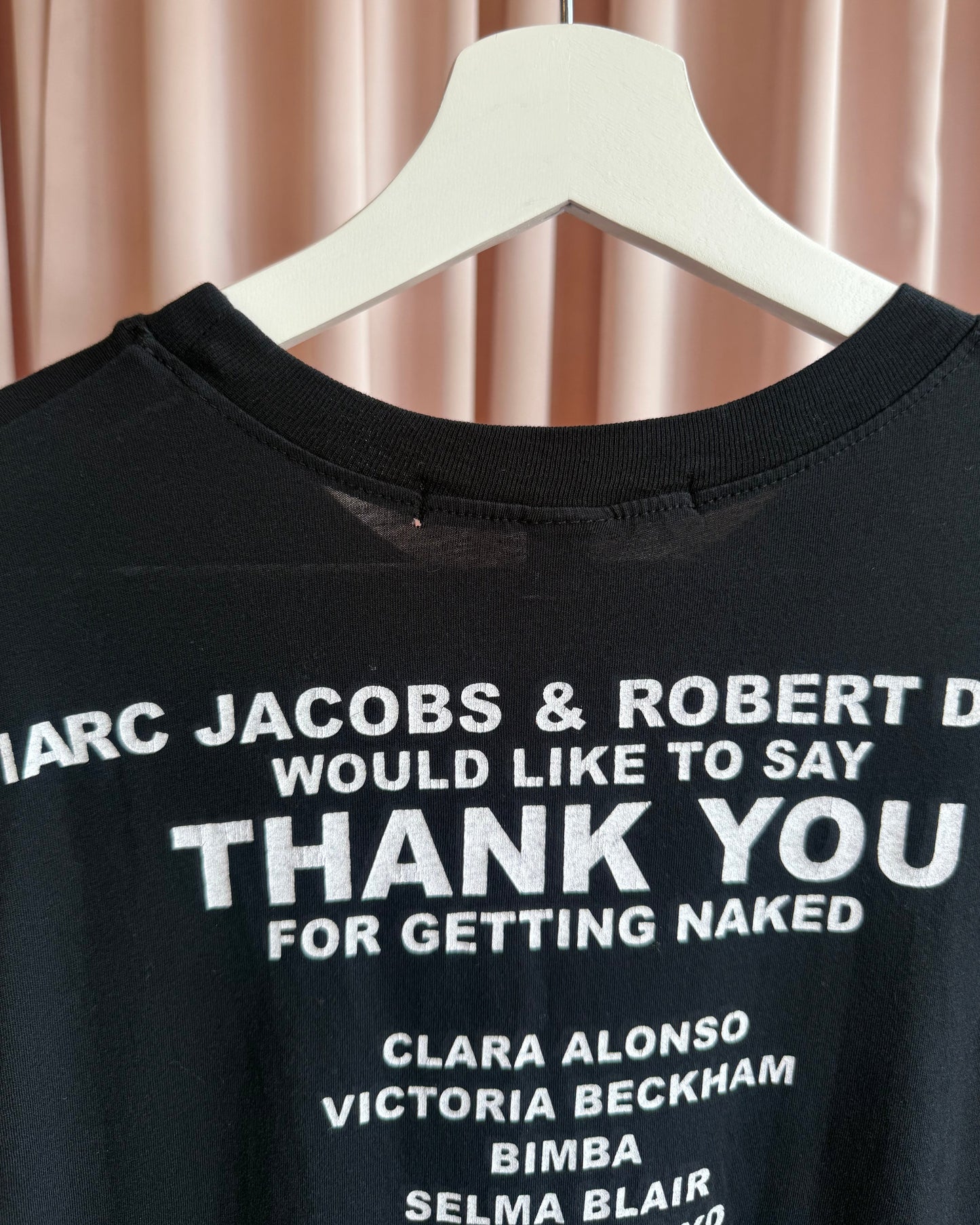 Marc Jacobs "Protect The Skin You're In" Heidi Klum Black T-Shirt
