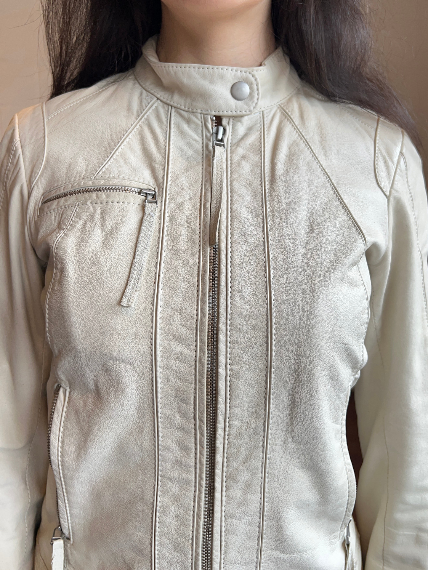 Genuine Leather Moto Jacket