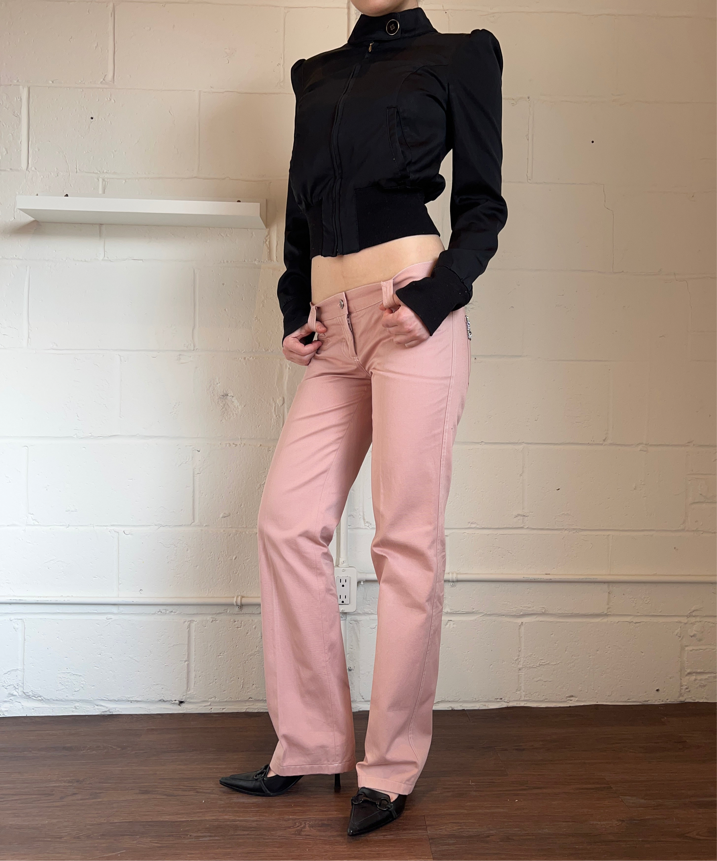 Dolce & Gabbana Crystal Embellished Logo Trousers