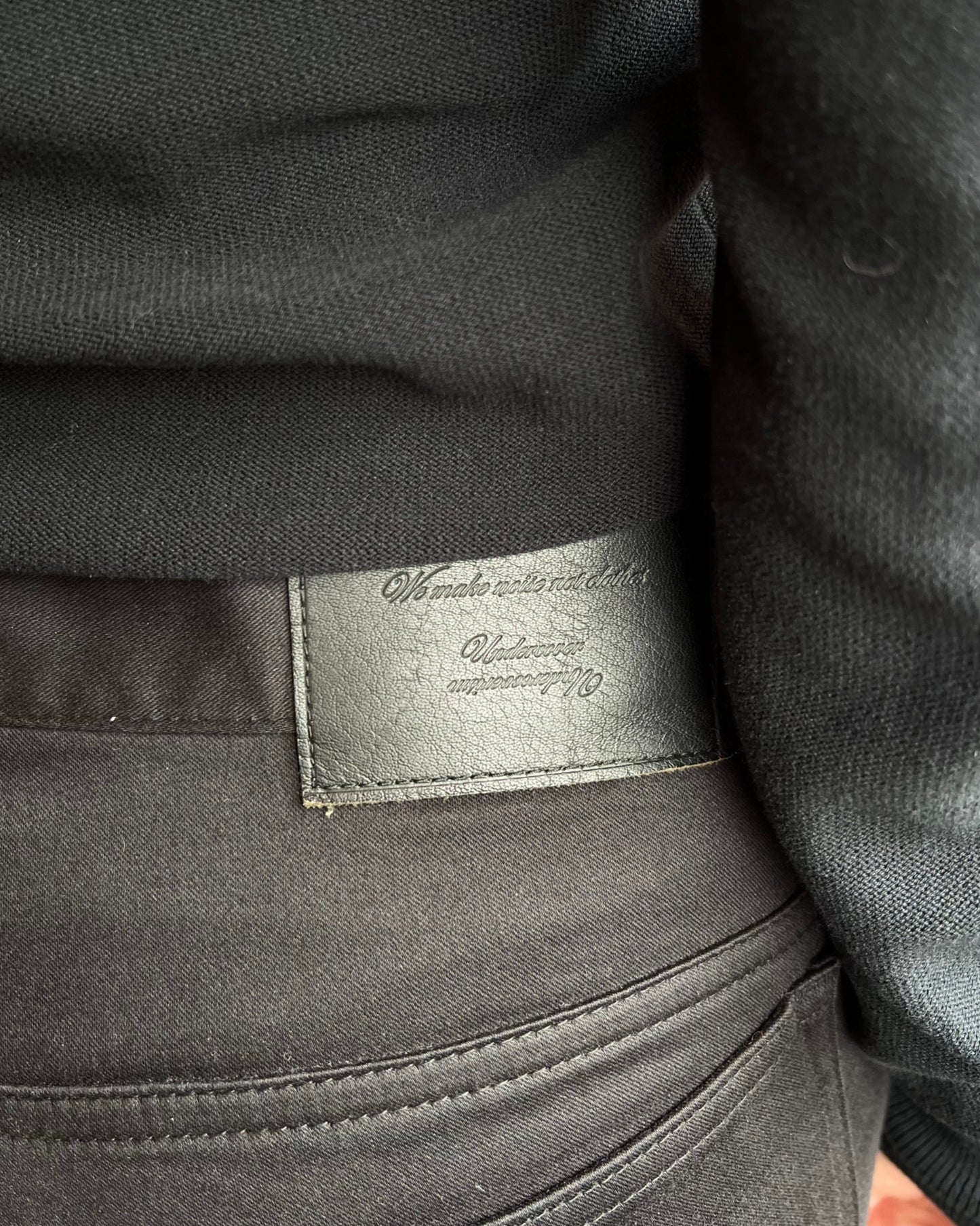 Undercover S/S 2014 "God Dog" Embroidered Black Pants