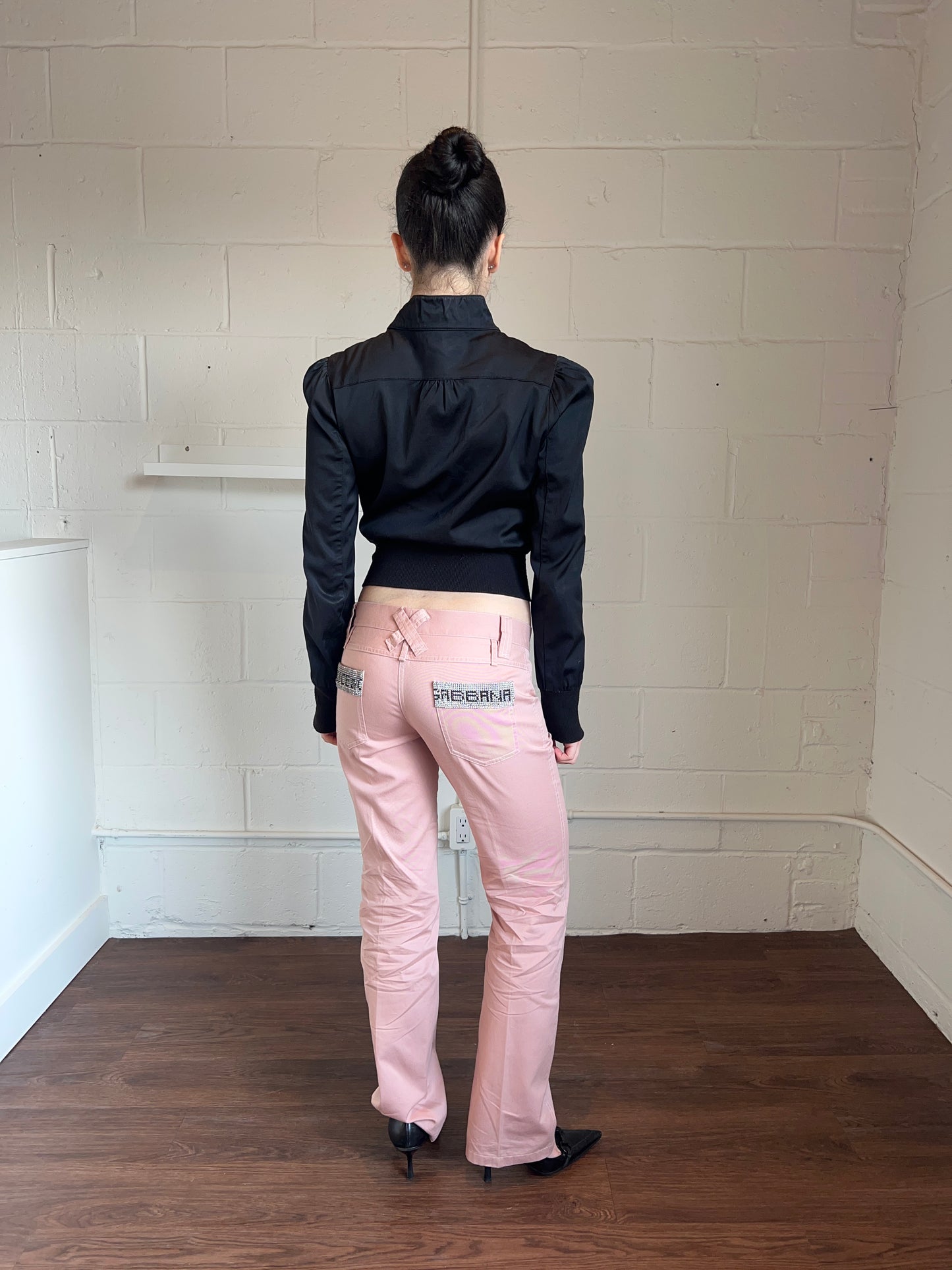 Dolce & Gabbana Crystal Embellished Logo Trousers