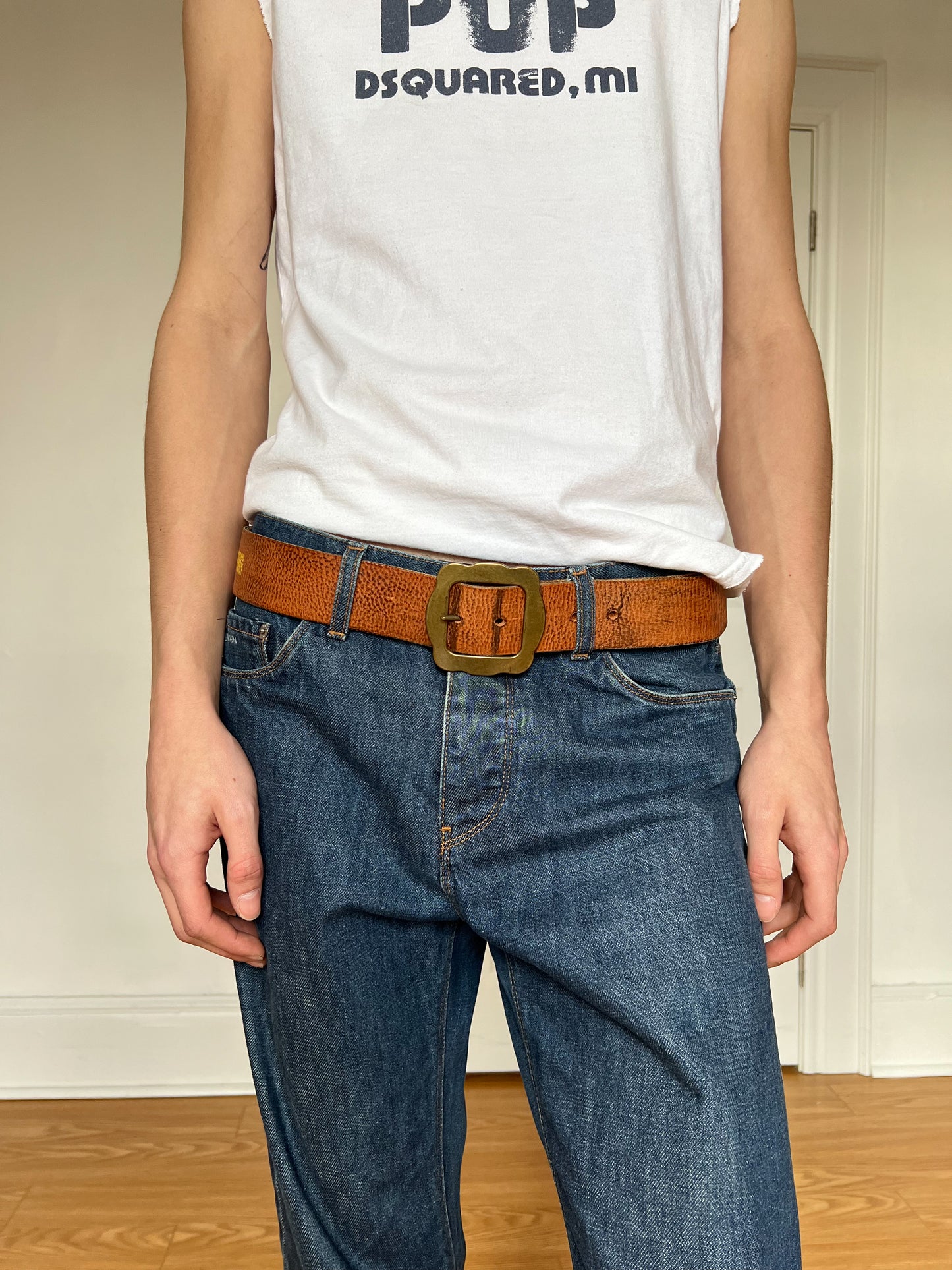 Dsquared² S/S 2005 "Fucking' Stoner" Leather Belt