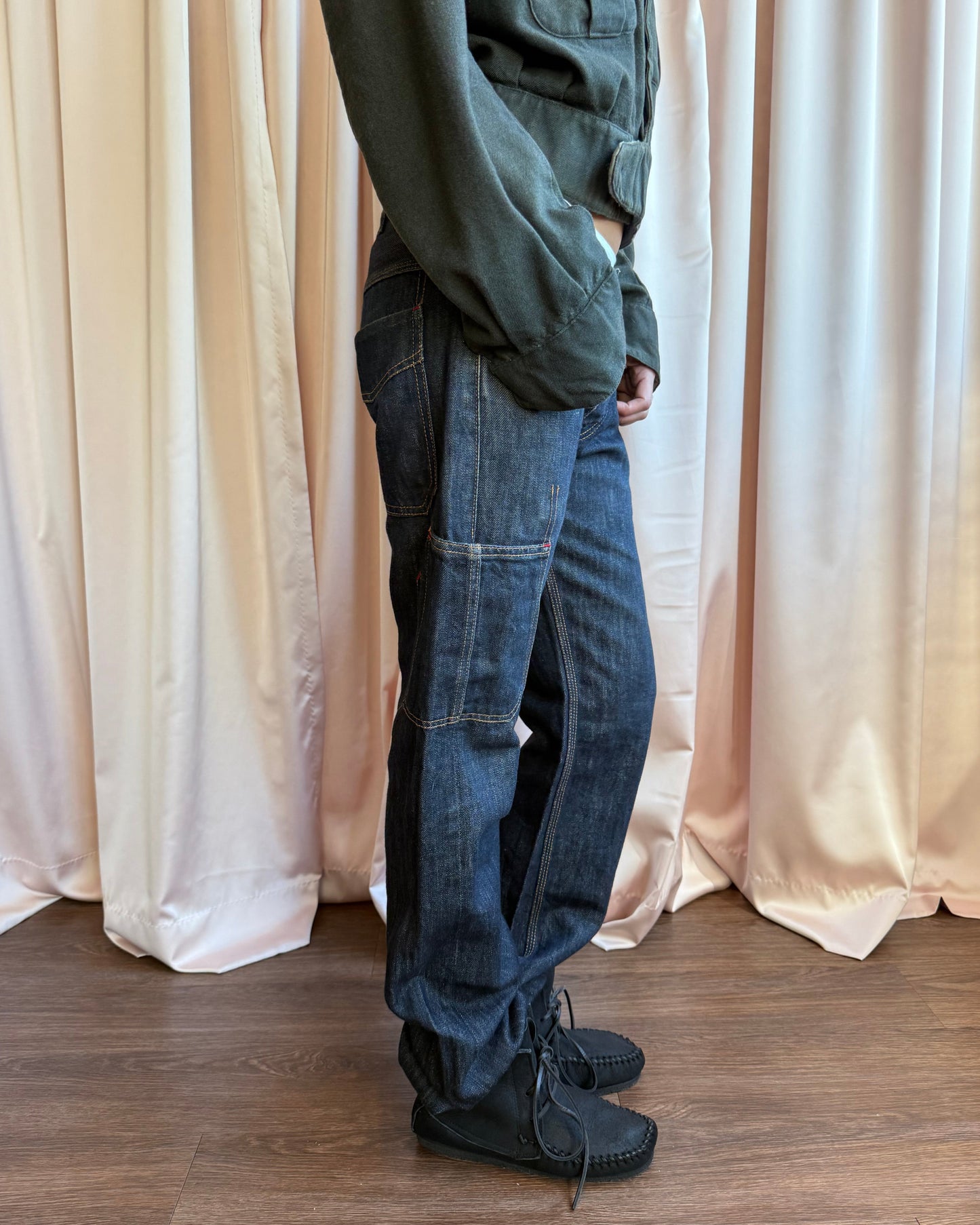 Junya Watanabe MAN S/S 2008 Buckle Back Dark Wash Denim