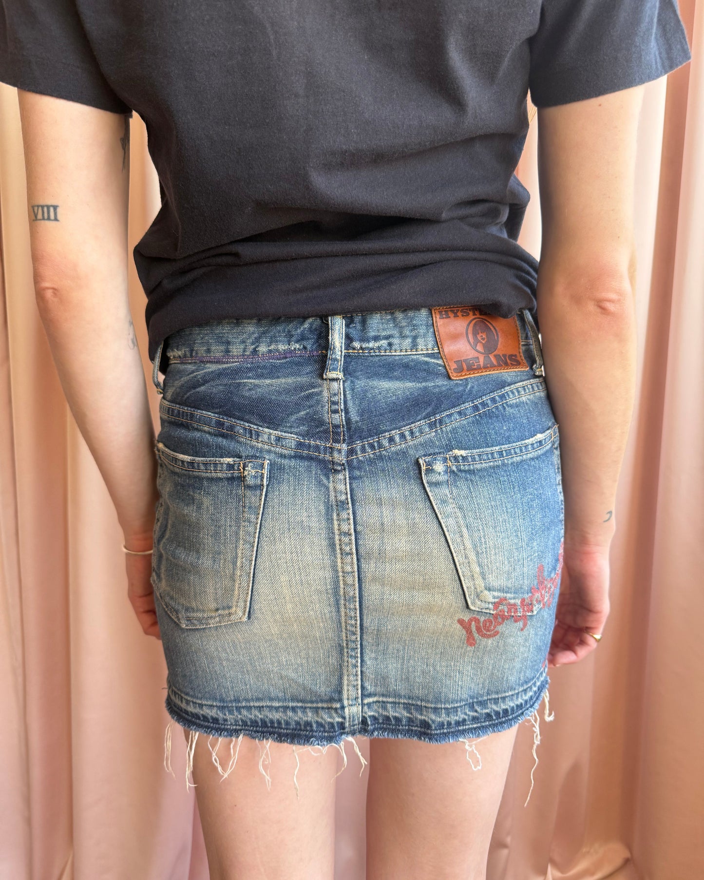 Hysteric Glamour x New York Dolls Denim Mini Skirt