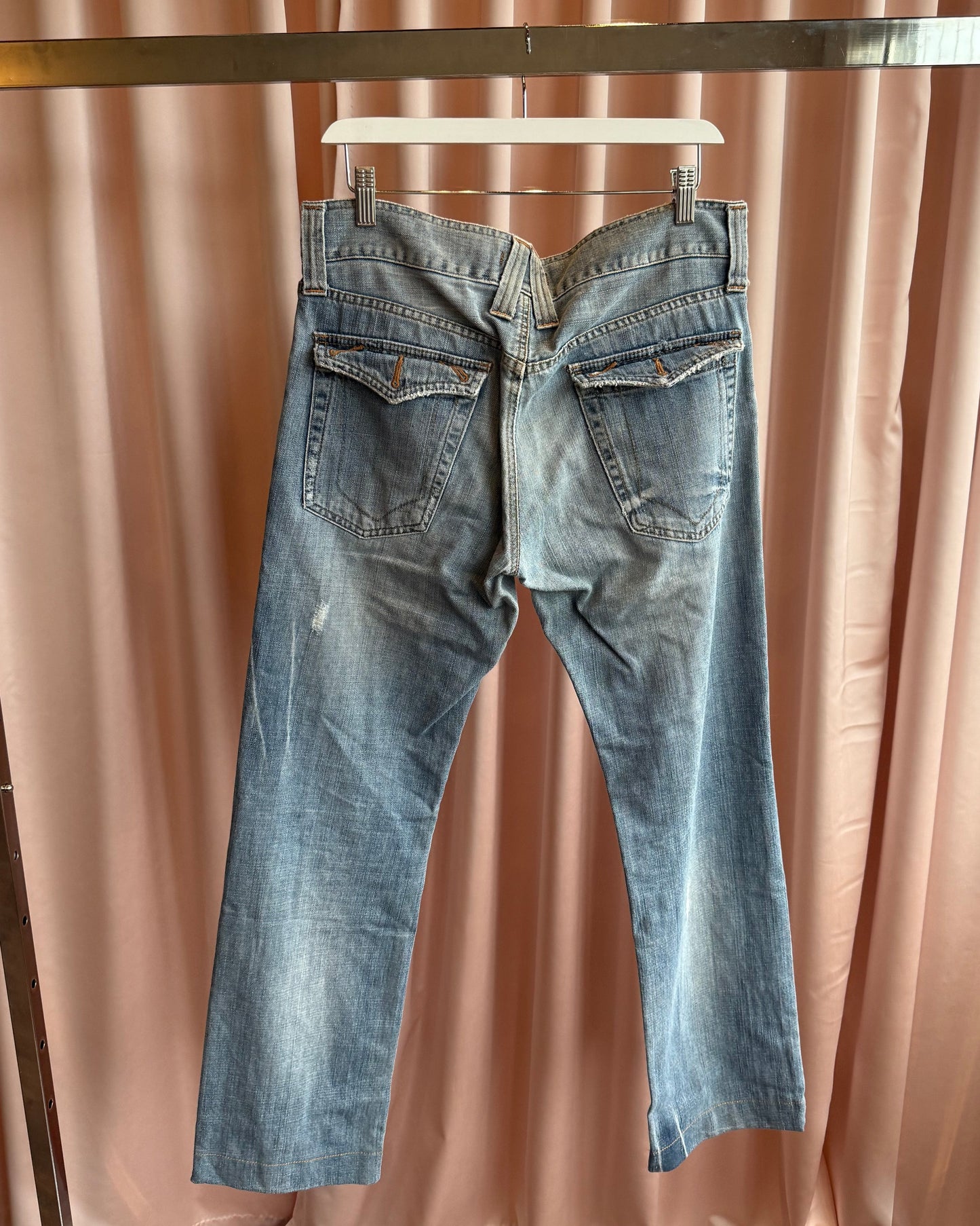 Dolce & Gabbana Distressed Light Wash Denim