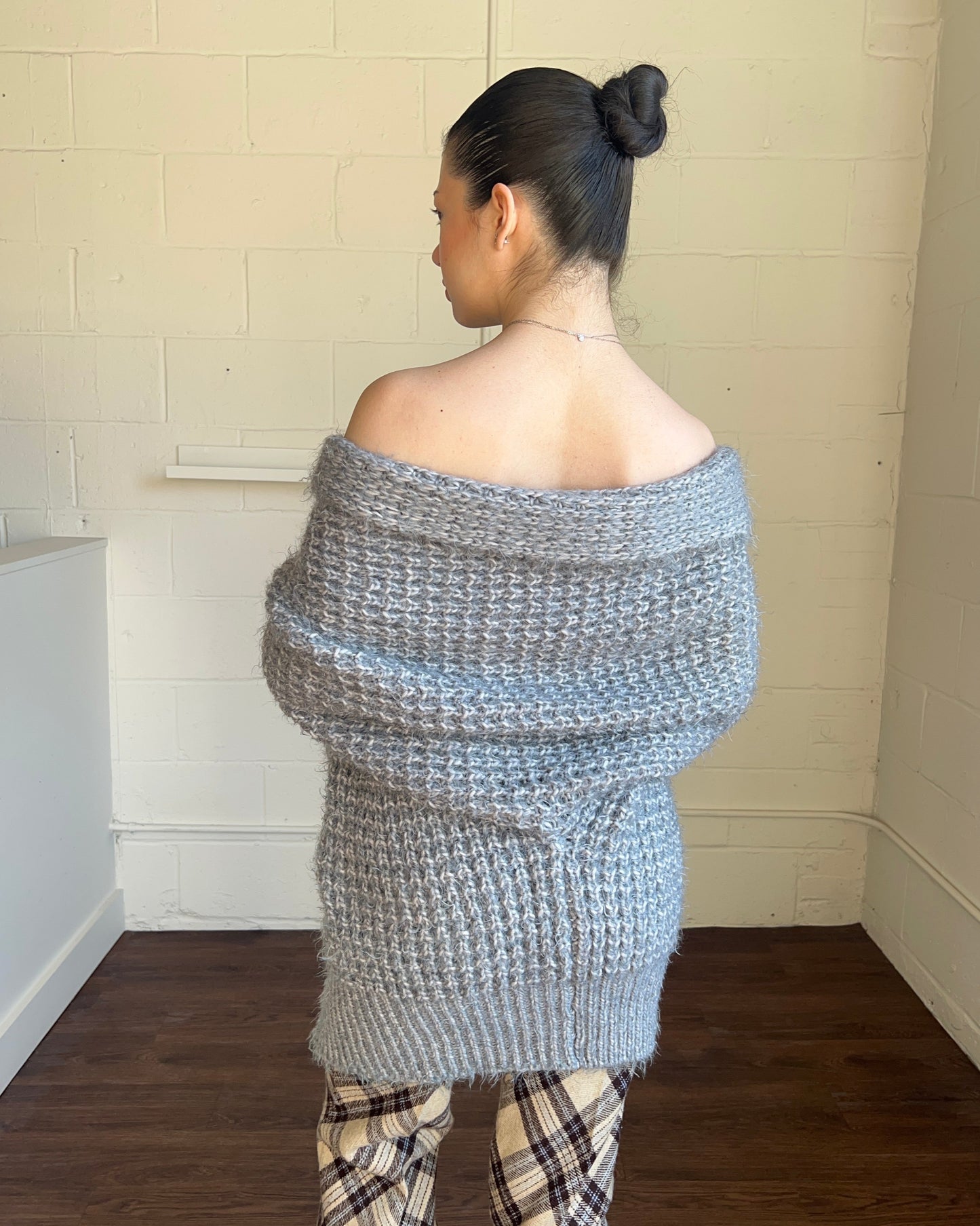 Italian Designer Knit Open Cardigan