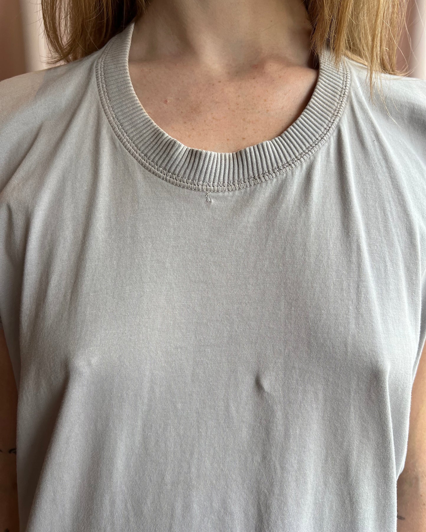 MM6 S/S 2012 Grey Rectangular T-Shirt