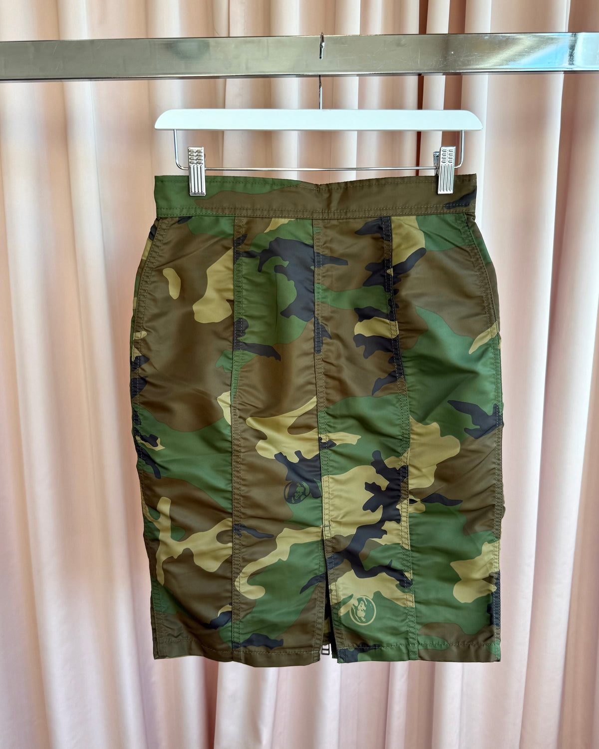 Hysteric Glamour Camouflage Print Nylon Liner Skirt