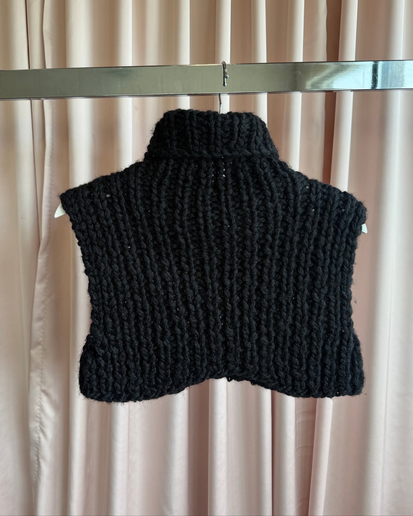 Helmut Lang F/W 2002 Black Knit Turtleneck Dickie