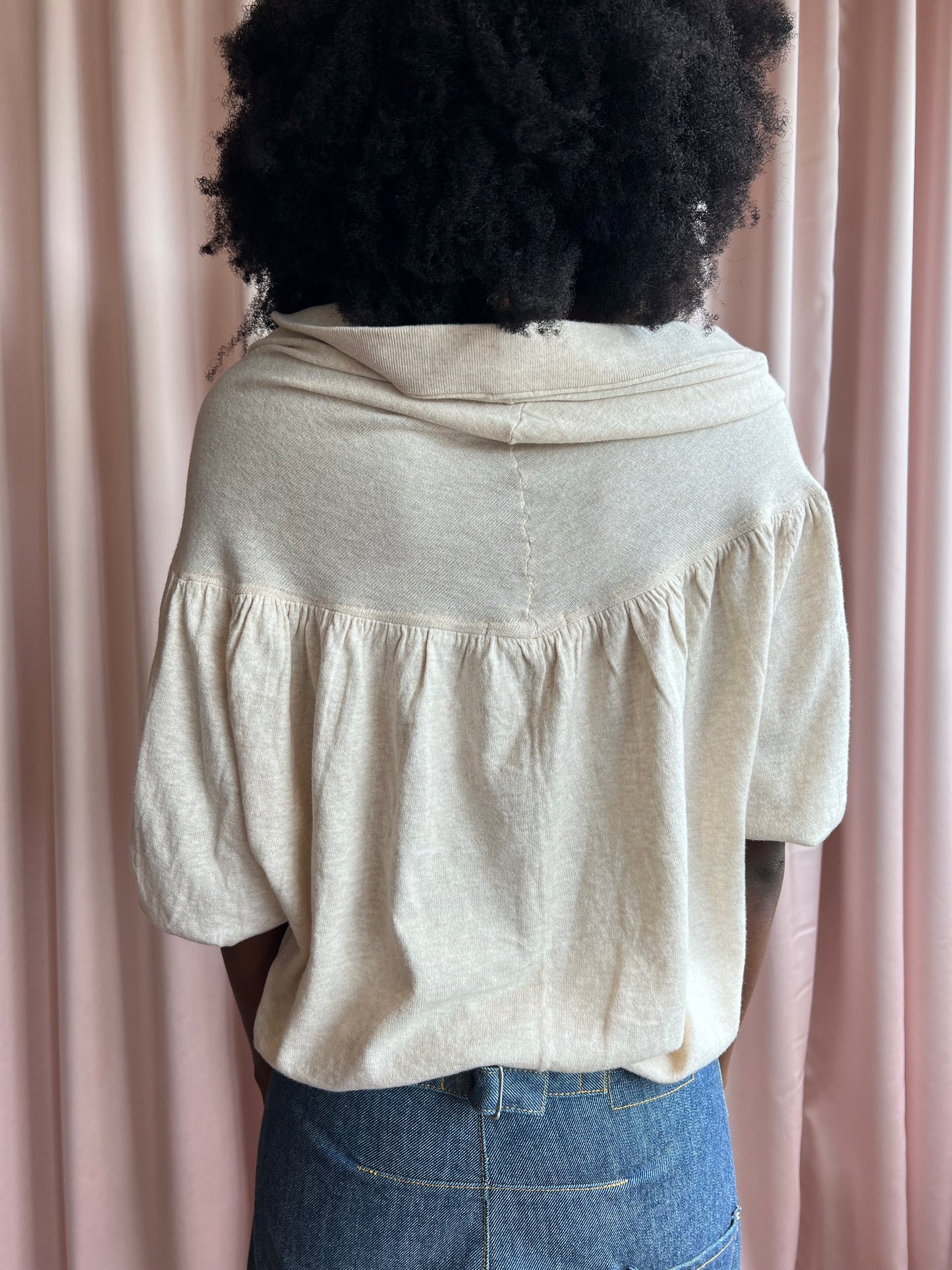 Tsumori Chisato Beaded Camel Hooded Top