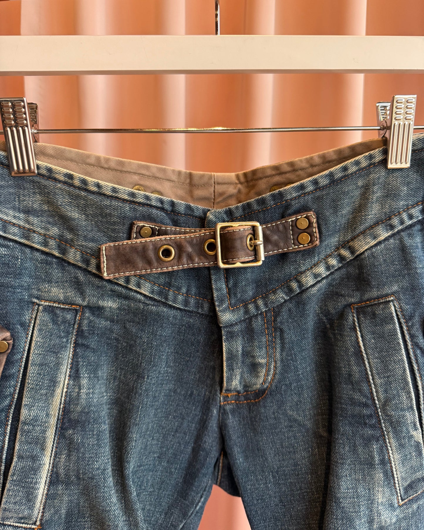 Dsquared² F/W 2004 Cropped Cargo Pocket Denim