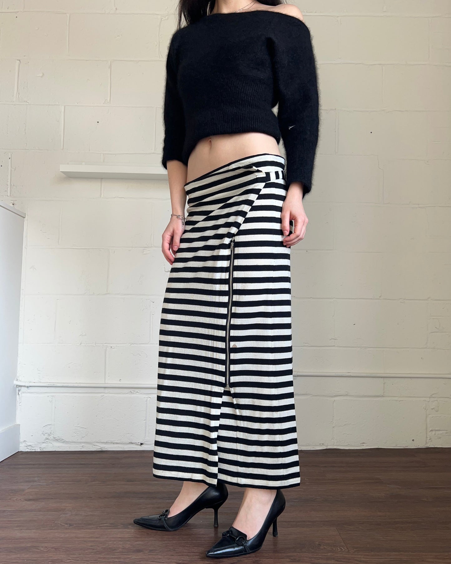 Comme des Garçons tricot Striped Maxi Skirt