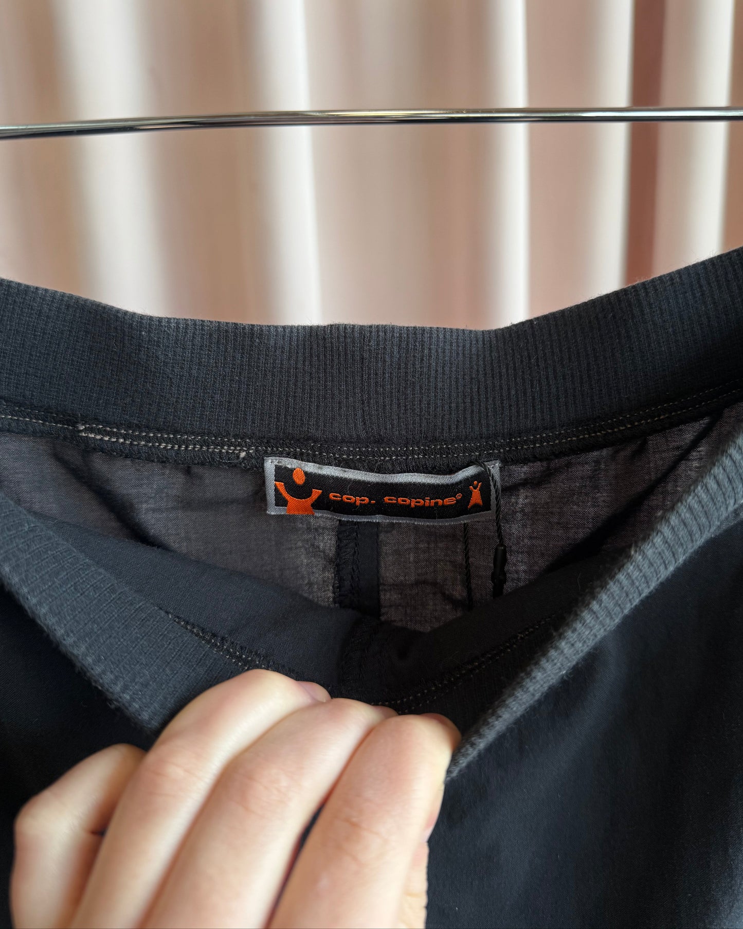 Cop Copine "Pantajupe" Black Lightweight Cotton Sarouel Shorts