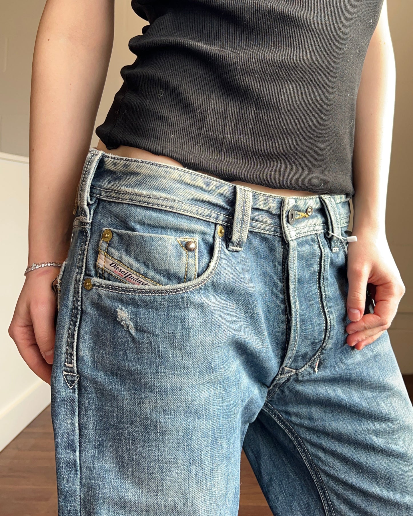 Diesel Baggy Straight Leg Denim