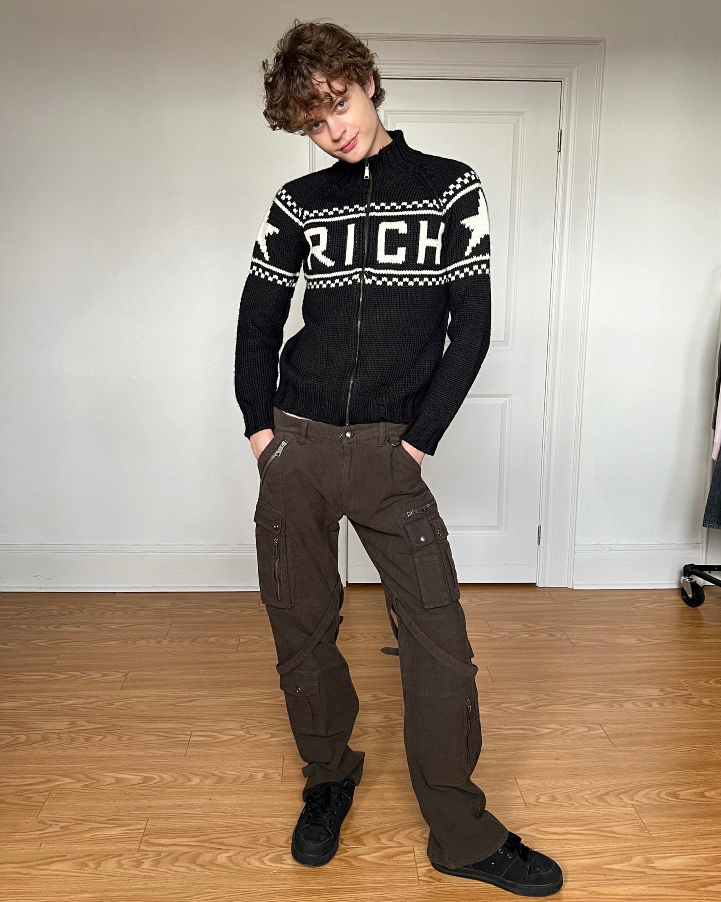 Richmond Denim Spell Out Knit