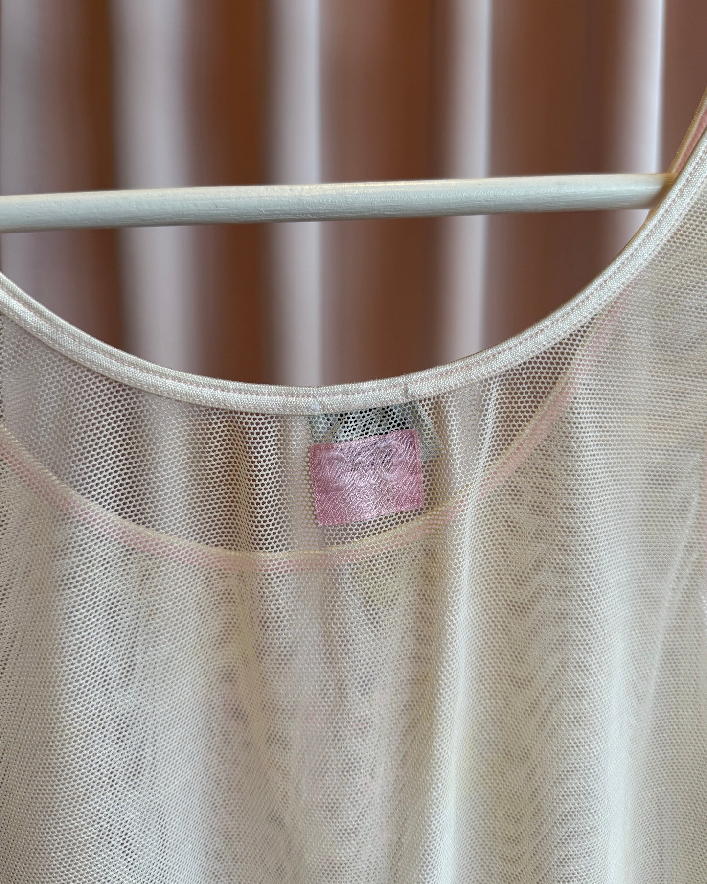 D&G Underwear 2000's "Like a Virgin" Printed Mesh Tank Top