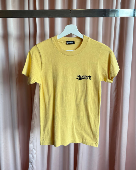Hysteric Glamour “Judgement Day” Baby Yellow Graphic T-Shirt