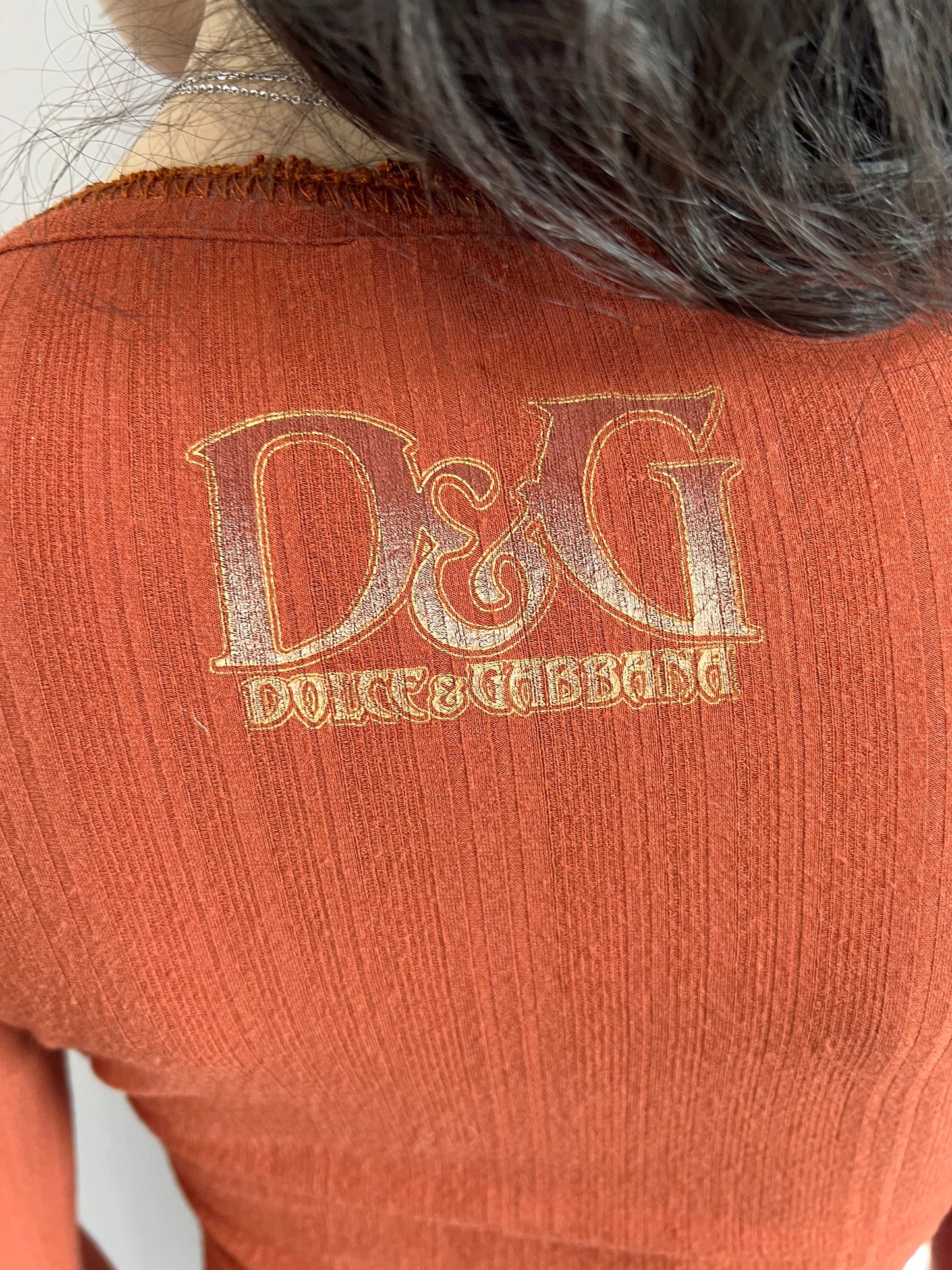 D&G "Sex Is My Favorite Business" Long Sleeve Top